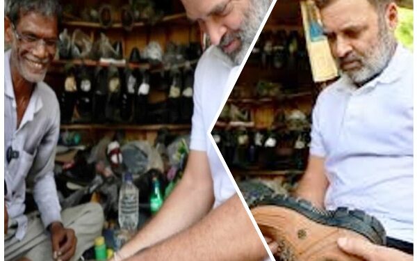 Rahul Gandhi became a cobbler, learned shoe making and stitched slippers