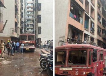 मुंबई के बहुमंजिला इमारत में आग लगने से वरिष्ठ नागरिक की मौत