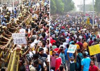 प्रयागराज में प्रदर्शन कर रहे यूपीपीएससी अभ्यर्थियों पर प्रशासन का एक्शन