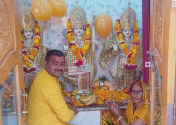 रामजानकी मंदिर के स्थापना दिवस पर विशाल भंडारे का आयोजन