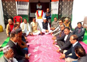 कांग्रेस ने महात्मा गांधी की पुण्यतिथि पर मनाया शहीदी दिवस, अर्पित की श्रद्धांजलि