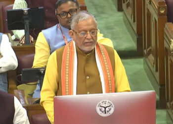 यूपी के वित्त मंत्री सुरेश कुमार खन्ना ने पेश किया 8.08 लाख करोड़ का बजट