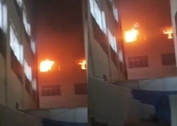 लोकबंधु अस्पताल में लगी भीषण आग, डिप्टी सीएम पहुंचे