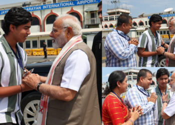 चौदह वर्षीय वैभव सूर्यवंशी से मिले पीएम मोदी, पटना एयरपोर्ट पर पैर छूकर स्टार क्रिकेटर ने ल‍िया आशीर्वाद