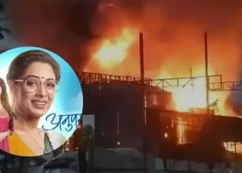 मुंबई फिल्म सिटी में टीवी सीरियल के सेट पर अचानक लगी आग, बाल बाल बचे लोग