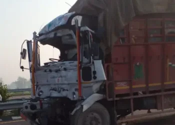 पूर्वांचल एक्सप्रेस-वे पर भीषण सड़क हादसा, ट्रक चालक की मौत