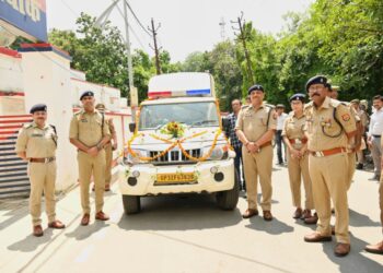 एसपी ने किया मोबाइल फॉरेंसिक वैन का लोकार्पण