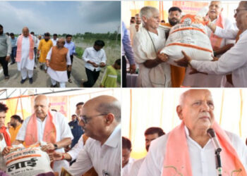 यूपी के बहराइच में भारी बारिश का कहर, कृषि मंत्री ने किया प्रभावित क्षेत्रों का दौरा