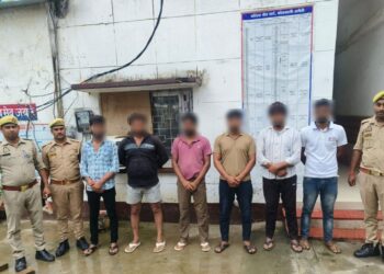 दुकानदार से मारपीट करने वाले छह वांछित अभियुक्त गिरफ्तार