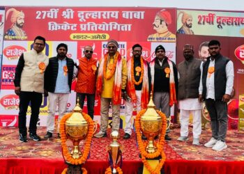 गाजीपुर खेल मैदान पर श्री दूल्हाराय क्रिकेट प्रतियोगिता में भावापुर और मेरठ की शानदार जीत