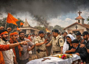 अंतिम संस्कार को लेकर गांव में तनाव, शहर में ईसाई रीति से हुआ दफन