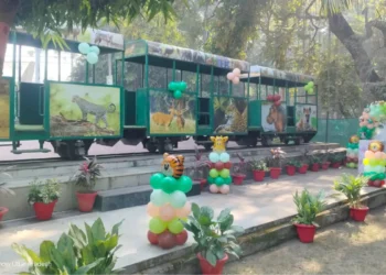 लखनऊ के चिड़ियाघर में 23 में पुरानी बाल रेल का रिनोवेशन, पार्टी ऑन व्हील्स बना बच्चों के बर्थडे का नया केंद्र
