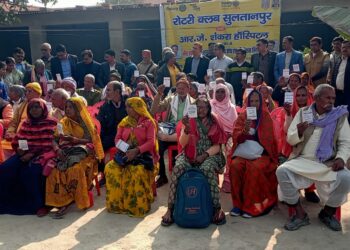 घूरे का पुरवा में मोतियाबिंद ऑपरेशन शिविर, 101 मरीजों की हुई जांच