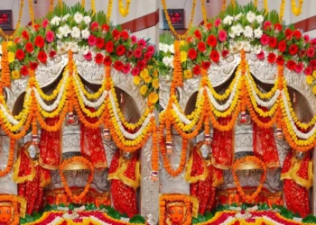 लखनऊ: मां चंद्रिका देवी मंदिर में लकड़ी के चूल्हों पर बन रहा भंडारा, नवरात्र में दिखा सेवा और परंपरा का संगम