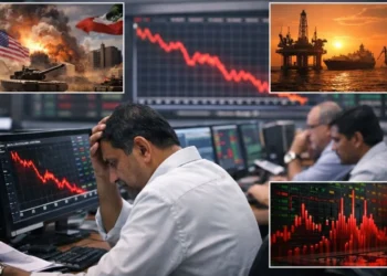 शेयर बाजार में भारी गिरावट: सेंसेक्स 1200 अंक टूटा, निवेशकों को 5 लाख करोड़ का नुकसान