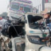 मड़ियांव में बेकाबू डंपर ने मचाई तबाही, चार घायल