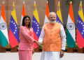 पीएम मोदी और वेनेजुएला की कार्यवाहक राष्ट्रपति डेल्सी रोड्रिगेज के बीच वार्ता